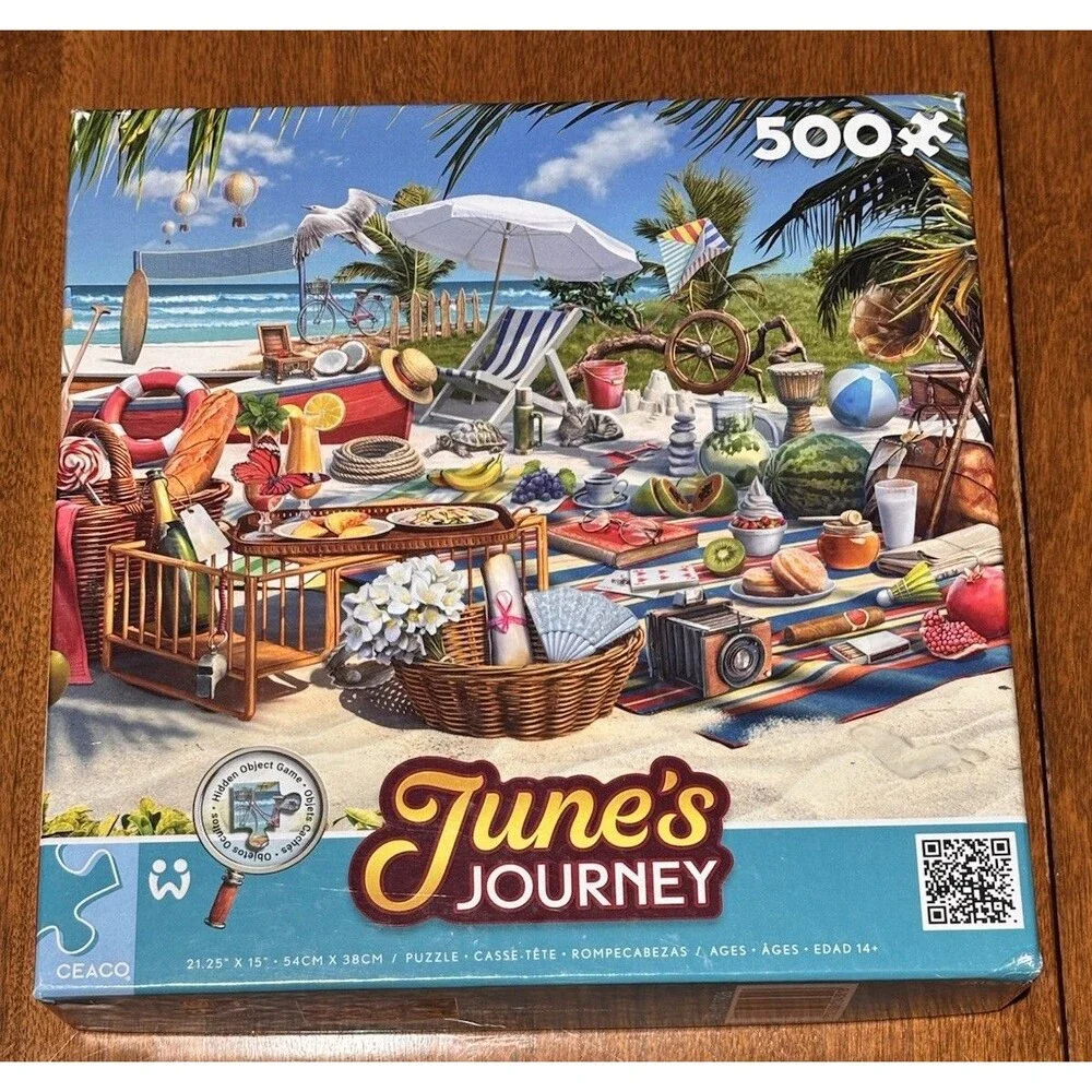 500 Piece Puzzles Lot of 3 Dogs Nature Beach Retro 50s